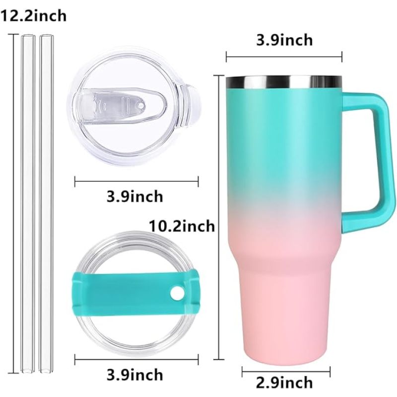 YEDI Most Popular H2.0 Stainless Steel Vacuum Insulated Tumbler with Lid and Straw for Water Iced Tea or Coffee