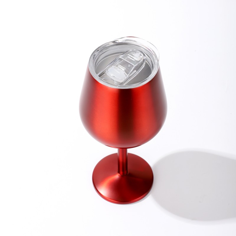 300ml Customize Logo 304 Stainless Steel Wine Tumbler MargaritacTumbler with Lid Insulated Double Cup Party Picnic Party