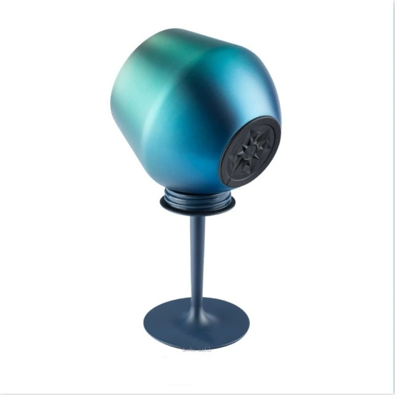 Stemmed Stainless Steel Wine Glass with Movable Base Sturdy and Anti-Fall Goblets 414ml Tumbler Hot Sale in Brazil 2025