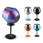 Stemmed Stainless Steel Wine Glass with Movable Base Sturdy and Anti-Fall Goblets 414ml Tumbler Hot Sale in Brazil 2025