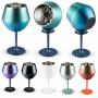 2025 New Design Custom 14oz Drinking Champagne Goblet Wine Glasses Cup Removable Stainless Steel Wine Tumbler
