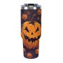 YEDI 40oz Insulated Water Tumbler Halloween 304 Stainless Steel Double Wall with Handle and 2-in-1 Lid Customizable Logo