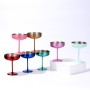 OEM 300ml Double Wall Insulated Stainless Steel Cocktail Tumbler Wine Glasses Insulated Martini Glasses for Bar Use