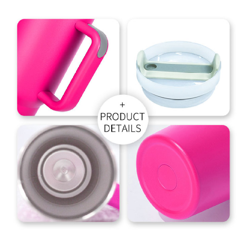 40 oz Stainless Steel Tumbler with Handle H2.0 304 Double Wall Vacuum Insulated Sports Travel Mug Customizable Logo