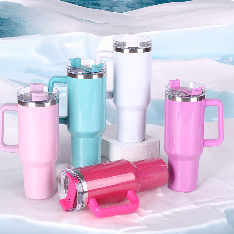 YEDI H2.0 Stainless Steel Vacuum Insulated Tumbler with Lid and Straw for Iced and Cold Beverages Handgrip Vacuum Flasks