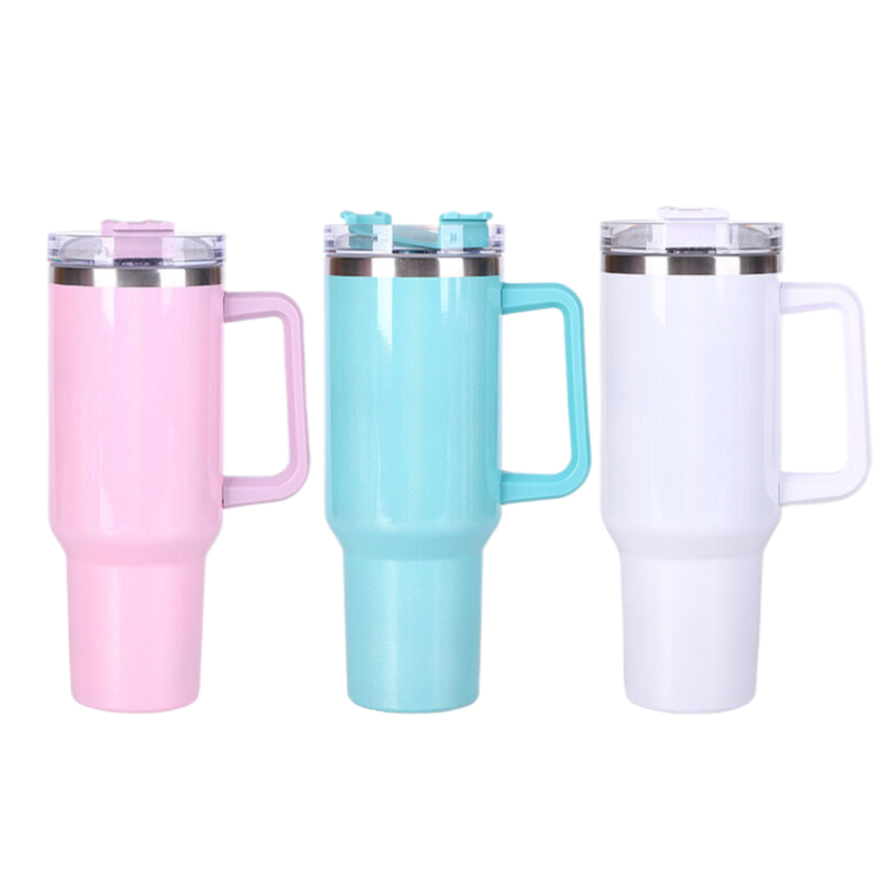 YEDI H2.0 Stainless Steel Vacuum Insulated Tumbler with Lid and Straw for Iced and Cold Beverages Handgrip Vacuum Flasks