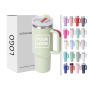 Most Popular 40oz  H2.0 Tumbler Colors Double Wall Vacuum Tumbler with Handle and Straw Reusable Stainless Steel M