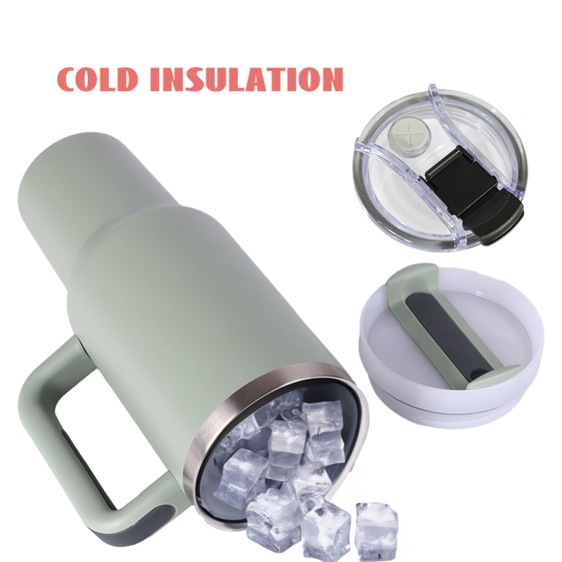 Most Popular 40oz  H2.0 Tumbler Colors Double Wall Vacuum Tumbler with Handle and Straw Reusable Stainless Steel M