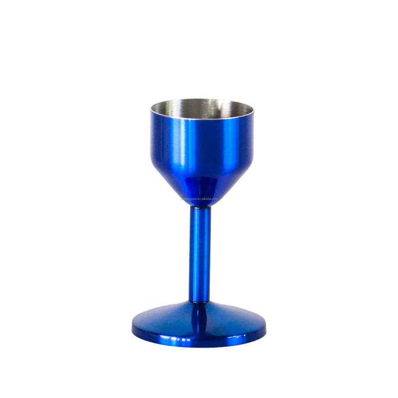 Factory Wholesale Custom Goblet Red Wine Popular Cup Metal Stainless Steel Wine Glasses Stopper Drinking