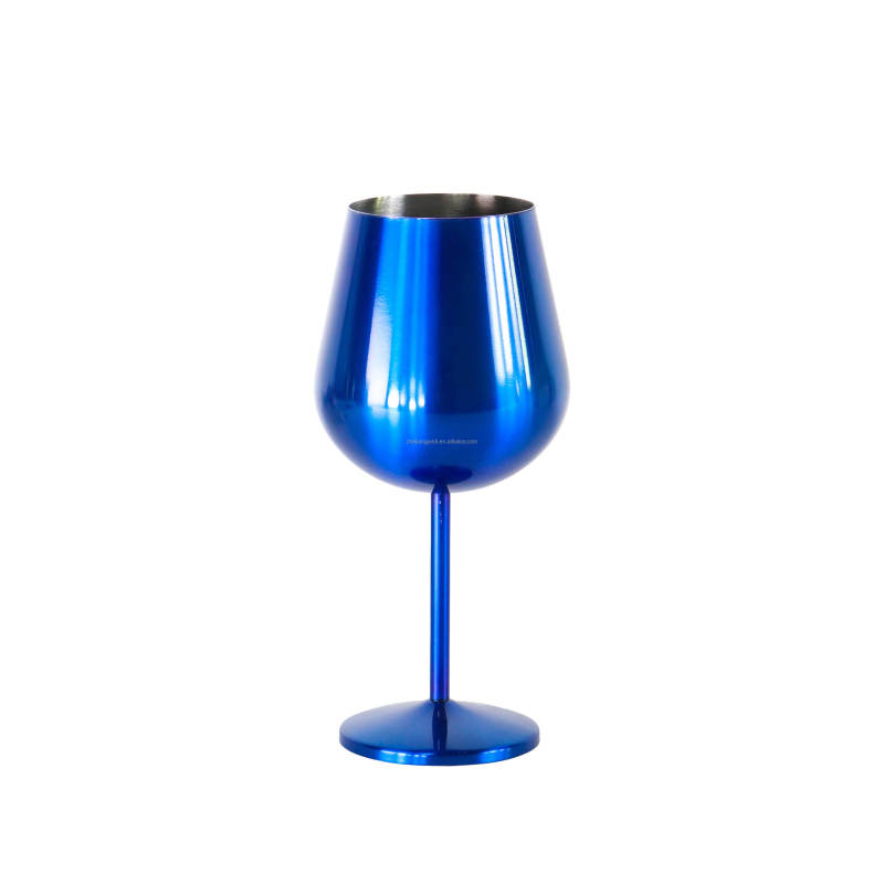 Factory Wholesale Custom Goblet Red Wine Popular Cup Metal Stainless Steel Wine Glasses Stopper Drinking