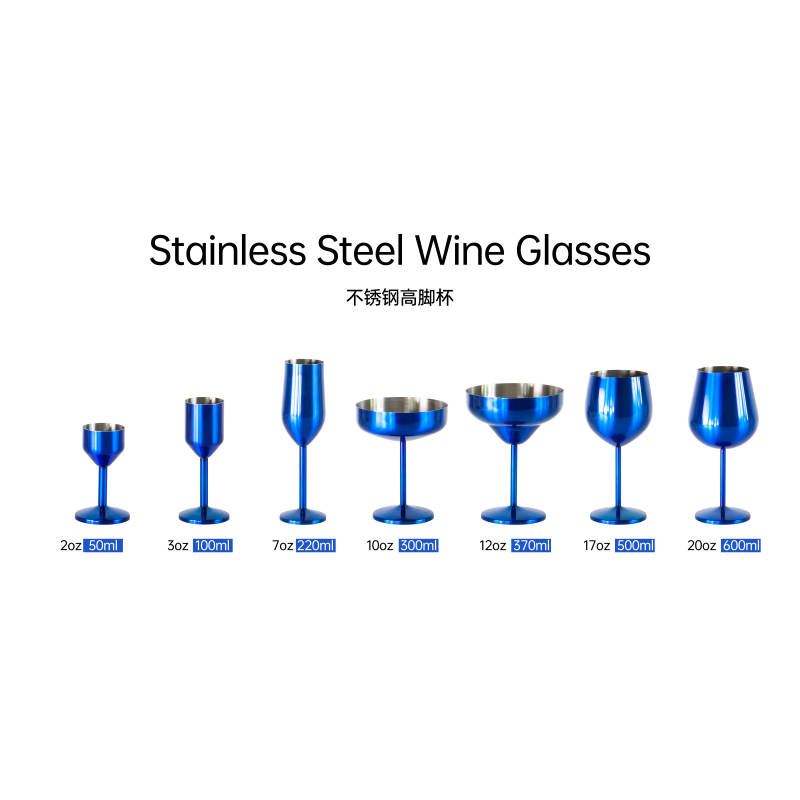 Factory Wholesale Custom Goblet Red Wine Popular Cup Metal Stainless Steel Wine Glasses Stopper Drinking