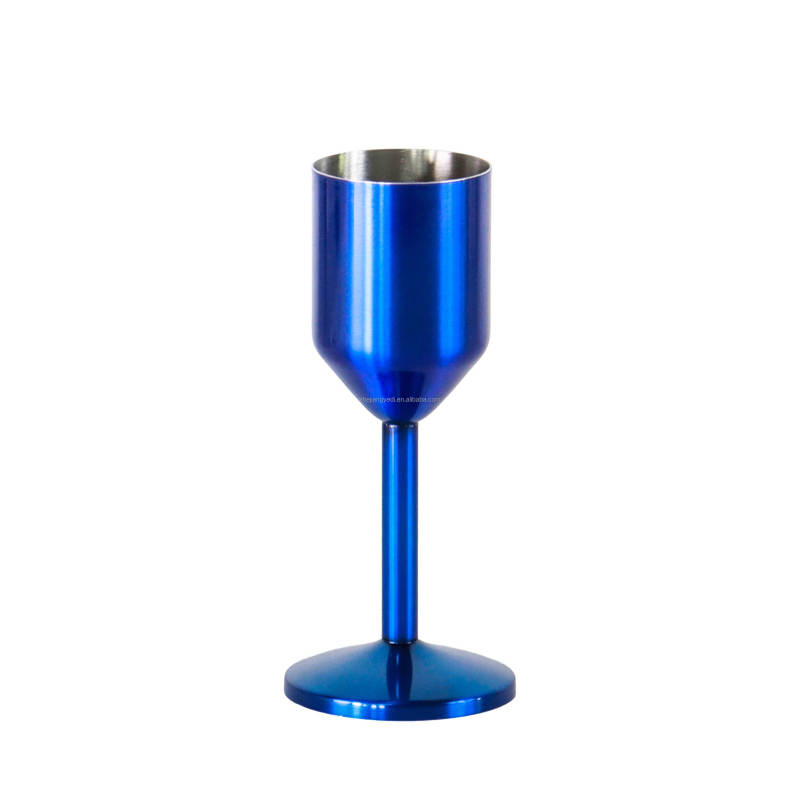 Factory Wholesale Custom Goblet Red Wine Popular Cup Metal Stainless Steel Wine Glasses Stopper Drinking