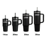 Tumblers with Handle Custom Cups Thermos Straw Lid Double Wall Coffee Wholesale Stainless Steel Water Bottle 30oz 35oz