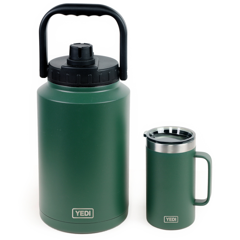 YEDI ONE GALLON JUG White Vacuum Flask Bottle with Handgrip for Camping