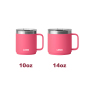 Tasse empilable vert menthe 10 oz/14 oz avec couvercle coulissant magnétique sans transpiration sans BPA bleu marine rouge