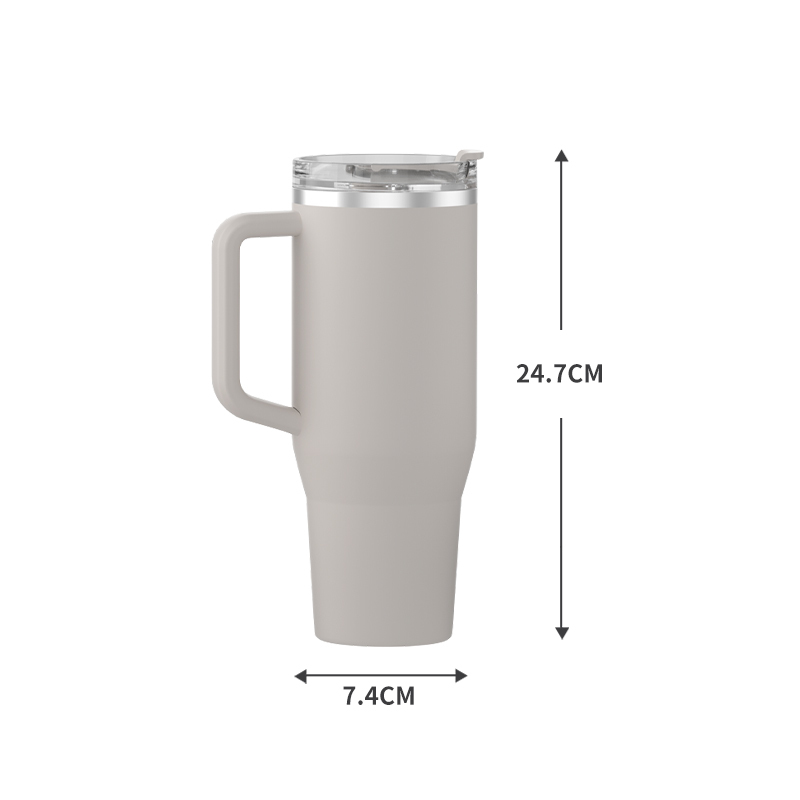 Patented Design 40oz Double Wall Vacuum Insulated Travel Mug Leakproof Tumbler with Straw and Lid