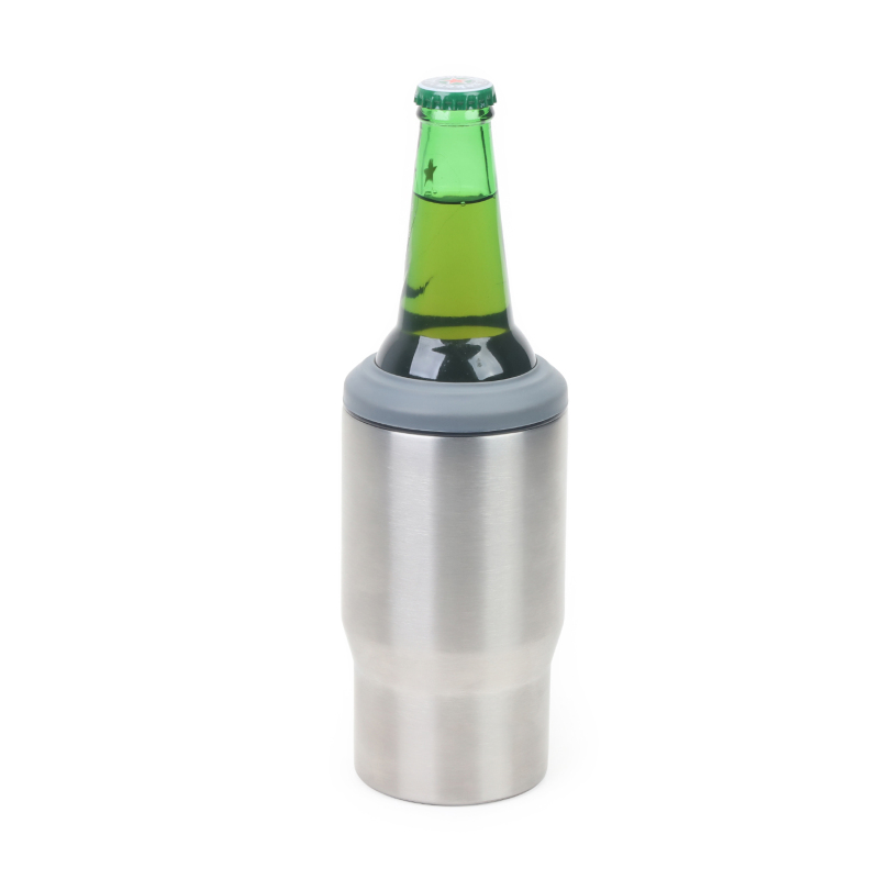 YEDI 14oz Custom Logo Double Wall Vacuum Insulated Stainless Steel 4 in 1 Can Cooler With Opener
