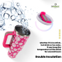 YEDI 40oz Stainless Steel Car Cup with Handle Adventure Travel Mug with Straw Customizable Logo
