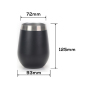YEDE 12oz 18/8 Stainless Steel Double-Wall Wine Tumbler for Mugs with Durable Silicone Base and Convenient Slider Lid