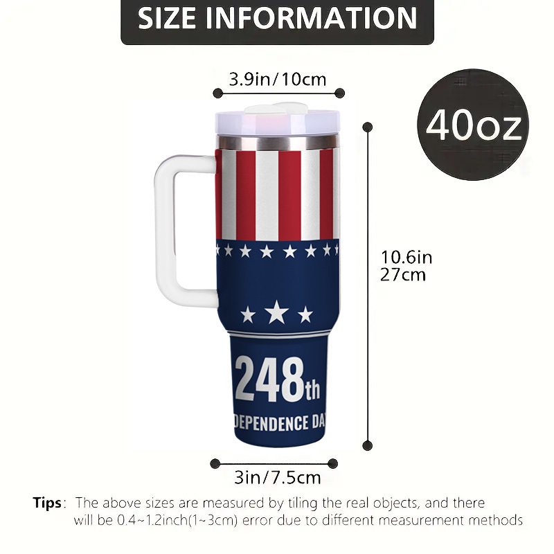 YEDI Cup 40oz with Handle  Insulated Water Bottle Stainless Steel Vacuum Car Cups Reusable Tumbler Most Popular  Travel Car Mugs