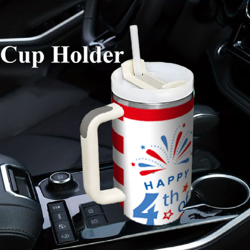 YEDI Cup 40oz with Handle  Insulated Water Bottle Stainless Steel Vacuum Car Cups Reusable Tumbler Most Popular  Travel Car Mugs