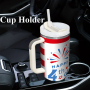 YEDI Cup 40oz with Handle  Insulated Water Bottle Stainless Steel Vacuum Car Cups Reusable Tumbler Most Popular  Travel Car Mugs