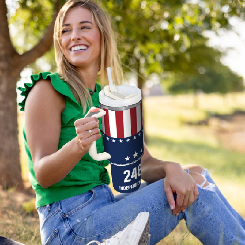 YEDI Cup 40oz with Handle  Insulated Water Bottle Stainless Steel Vacuum Car Cups Reusable Tumbler Most Popular  Travel Car Mugs