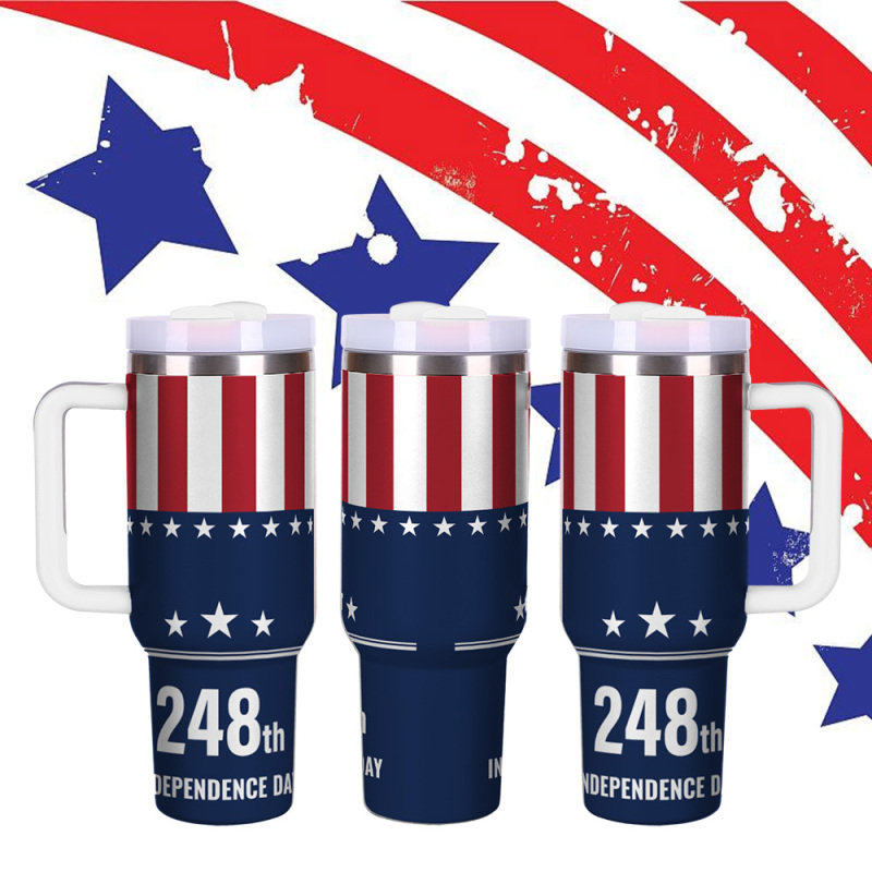 YEDI Cup 40oz with Handle  Insulated Water Bottle Stainless Steel Vacuum Car Cups Reusable Tumbler Most Popular  Travel Car Mugs