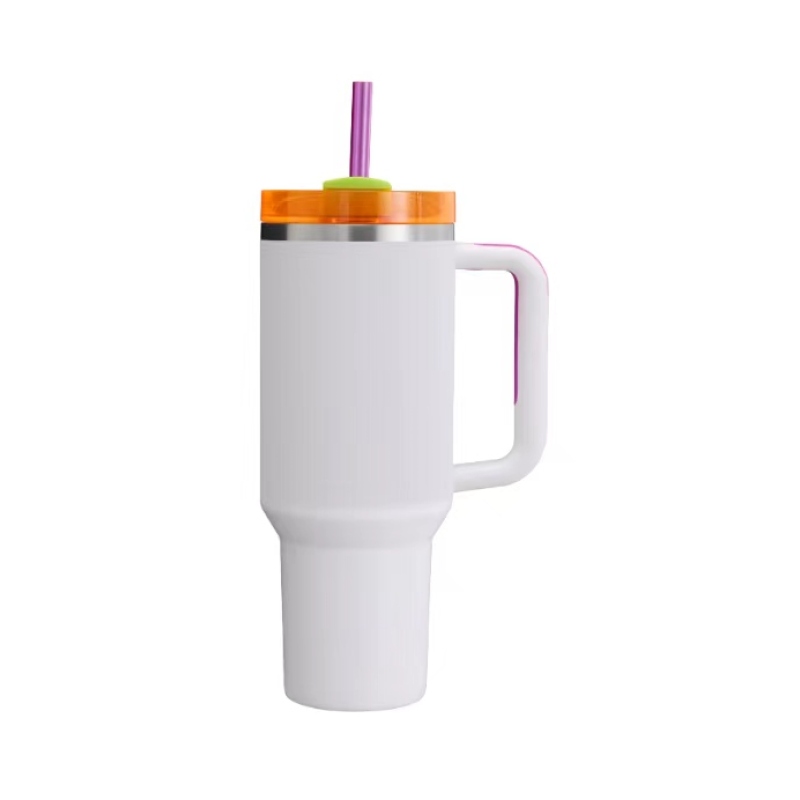 YEDI 40 oz H2.0 Tumbler 304 Stainless Steel Travel Mug with Straw and Lid Double Wall Vacuum Reusable Insulated Sports Mugs