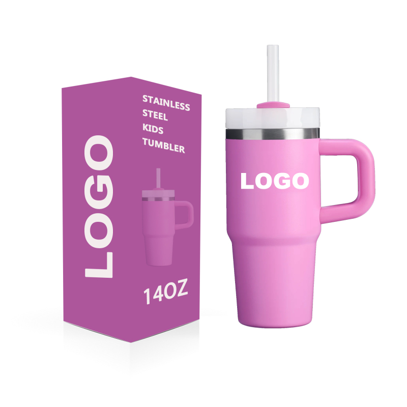 Custom logo 14 oz 30 oz 40 oz Stainless Steel Double Wall Vacuum Metal Cup Travel Coffee Mug 14oz 30oz 40oz Tumbler with Handle