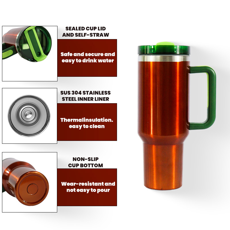 YEDI Vacuum Travel Mug Double Wall Stainless Steel Top Sales 40oz CLASSIC Ceramic Coffee Mugs Mug Cup American Style