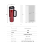 YEDI Vacuum Travel Mug Double Wall Stainless Steel Top Sales 40oz CLASSIC Ceramic Coffee Mugs Mug Cup American Style