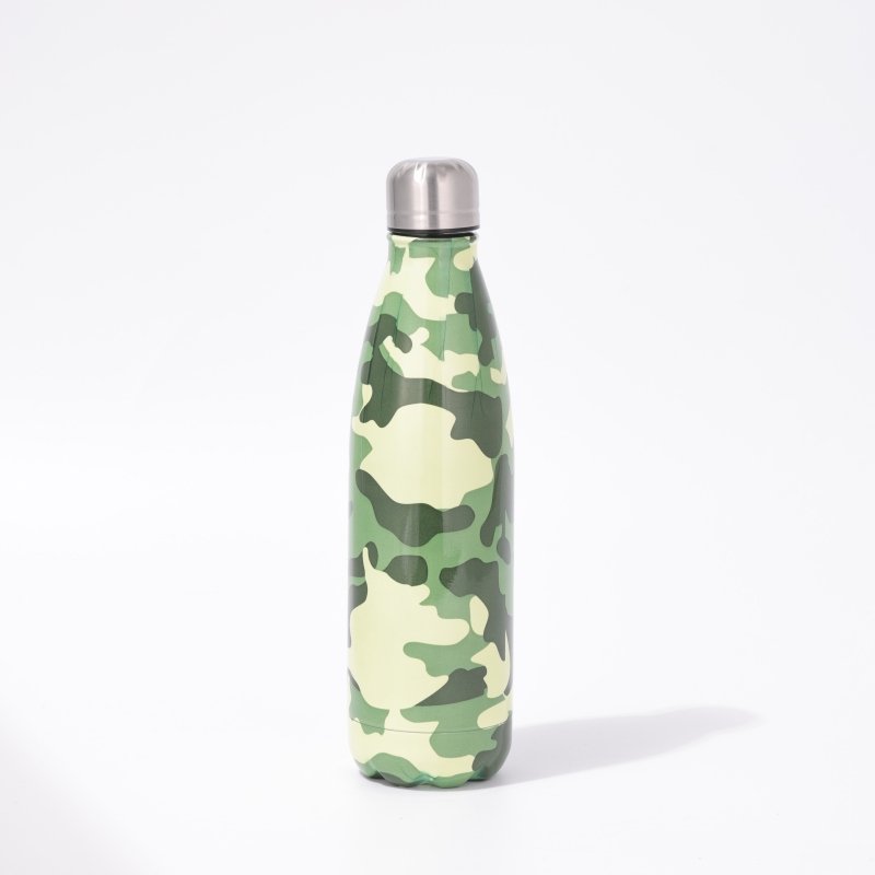 YEDI 17Oz 25oz 34oz Stainless Steel Vacuum Insulated Water Bottle Double Walled Cola Shape Thermos Reusable Metal Water Bottle