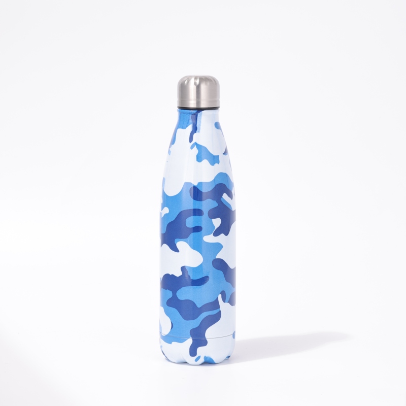 YEDI 17Oz 25oz 34oz Stainless Steel Vacuum Insulated Water Bottle Double Walled Cola Shape Thermos Reusable Metal Water Bottle