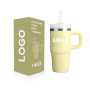 14oz Orange Stainless Steel Vacuum Insulated Kids Water Tumbler with Handle and Straw for On-The-Go Mugs