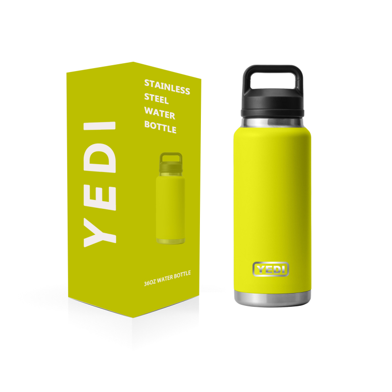 YEDI Hot Selling Wholesale Bulk Custom Color Stainless Steel Vacuum Fitness Sport Water Bottle with Straw Lid