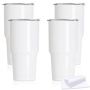 30oz Sublimation Tumbler Stainless Steel Coffee Mugs Double Wall Vacuum Insulated  Splash Proof Lids Travel Cups for DIY Gift