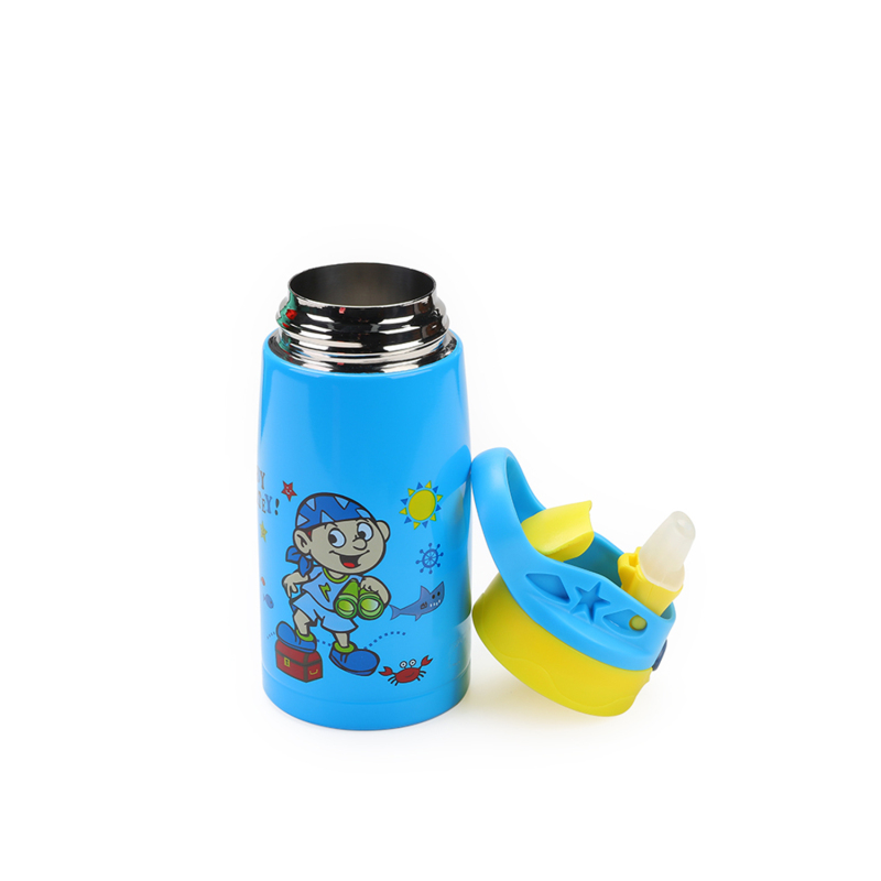 YEDI 350ml Custom logo Kids Stainless Steel Water Bottle  Vacuum Insulated Flask with Straw