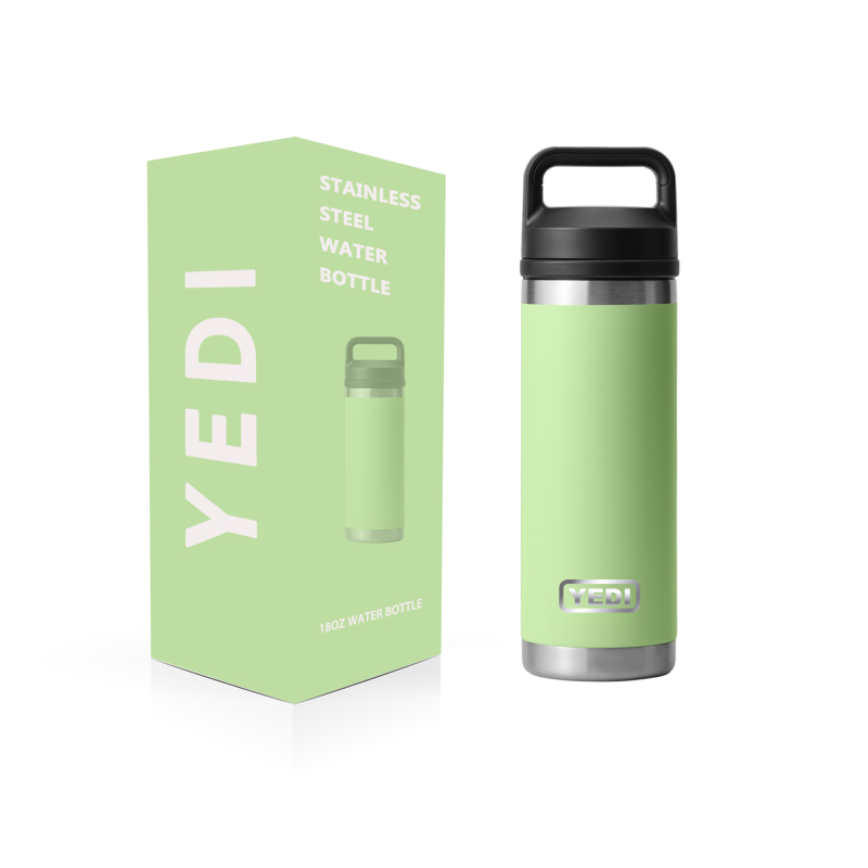 YEDI Customized Tropical Pink Shaker Water Bottle BPA-Free Sport with Custom Print Logo for Camping Promotion