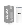 Stainless Steel Double Wall Insulated 20oz Sublimation Tumbler  White Straight Slim 20 oz Sublimation Tumbler Blanks With Straws
