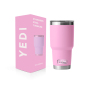 YEDI 30oz Big Wave Blue Double Wall Vacuum Insulated Travel Coffee Mug Tumbler Stainless Steel Tumbler Cup Mug