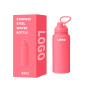 Custom Logo 1L Double Wall Stainless Steel Vacuum Flask 32oz Powder Coated Sports Water Bottle for Travel