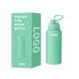 Custom Logo 1L Double Wall Stainless Steel Vacuum Flask 32oz Powder Coated Sports Water Bottle for Travel