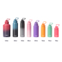 Custom Logo 1L Double Wall Stainless Steel Vacuum Flask 32oz Powder Coated Sports Water Bottle for Travel