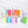 YEDI Customized 2oz 3oz Stainless Steel Sublimation Miniature Tumbler With Straw and Lid