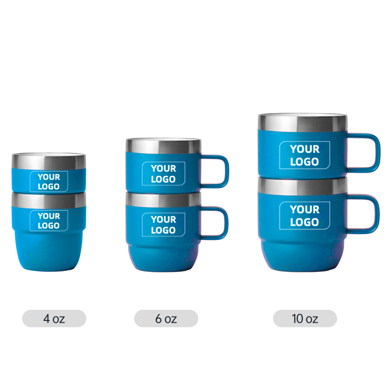 Travel Mugs High Quality 4oz 6oz 10oz Stainless Steel Vacuum Insulated Coffee Mug With Magnetic Lid Stackable Coffee Tumbler Cup