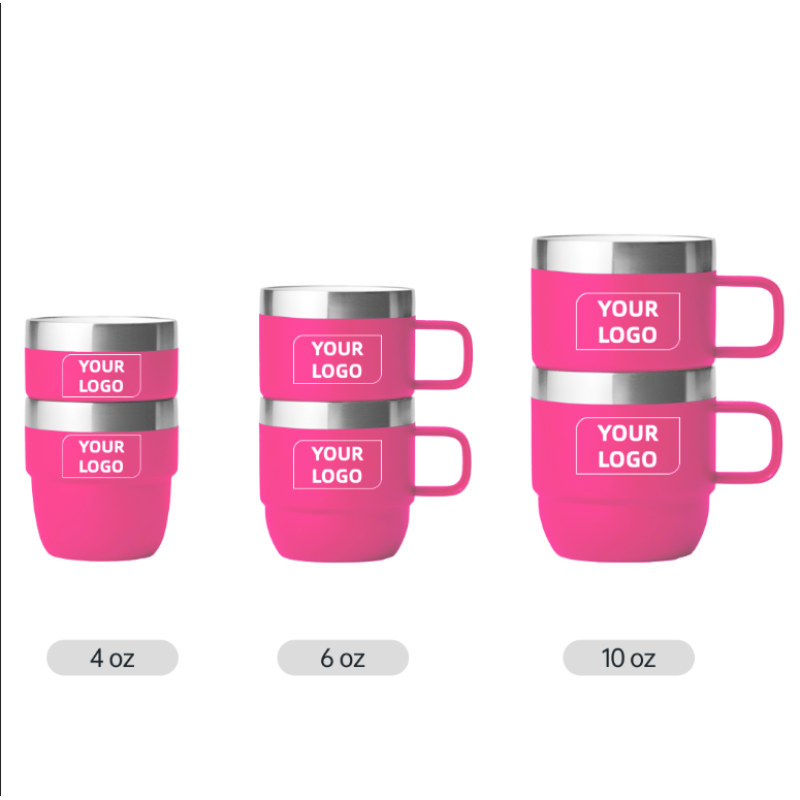 Travel Mugs High Quality 4oz 6oz 10oz Stainless Steel Vacuum Insulated Coffee Mug With Magnetic Lid Stackable Coffee Tumbler Cup