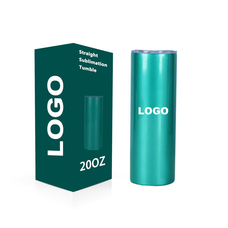 YEDI Car Cup Mug Stocked Tumbler Sublimation Blanks Stainless Steel Straight Insulated 20oz Tumbler with Lid and Straw