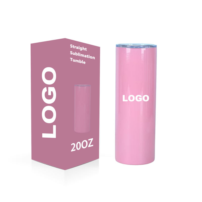 YEDI Car Cup Mug Stocked Tumbler Sublimation Blanks Stainless Steel Straight Insulated 20oz Tumbler with Lid and Straw