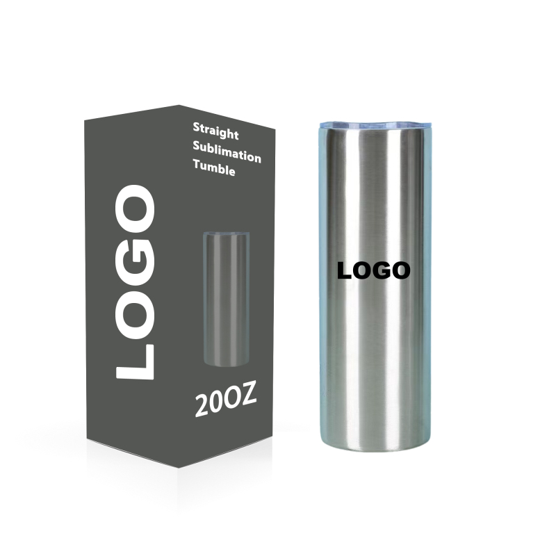 YEDI Car Cup Mug Stocked Tumbler Sublimation Blanks Stainless Steel Straight Insulated 20oz Tumbler with Lid and Straw